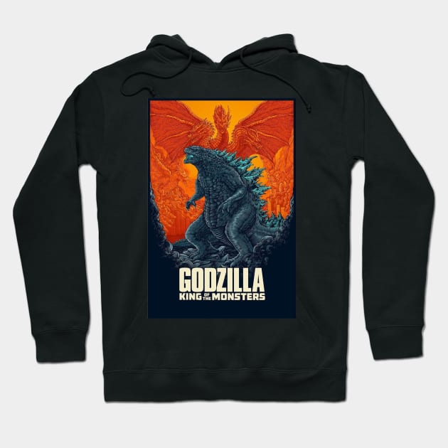 godzilla Hoodie by naslineas